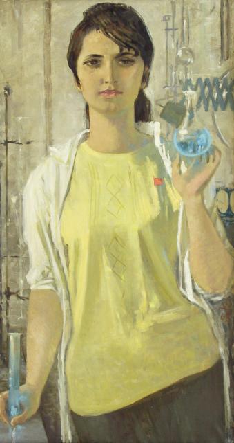 Самохвалов А.Н. В лаборатории. 1968 Самохвалов А.Н. В лаборатории. 1968